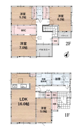 【間取り】 | 福岡市南区屋形原2丁目4期　1号棟（全2棟）【仲介手数料無料・0円】 | 平日、土日祝日もお好きな日時にご見学可能です。お気軽にお問合せ下さい。