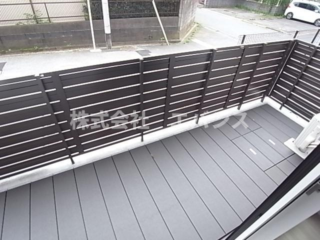 【バルコニー】 | D-ROOM神明町Ⅱ　B | 落ち着いた時間を過ごせるバルコニーです