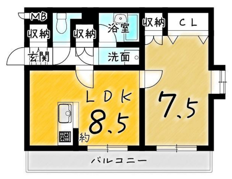 メゾン・ド・パイユの間取り