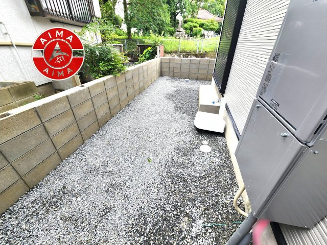 福岡市早良区内野6丁目第1-1棟（1号棟）の庭|お庭で自由な時間を過ごせます。