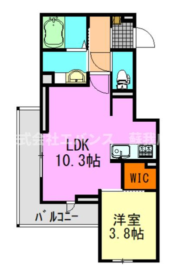 【間取り】 | D-ROOM神明町Ⅱ　B