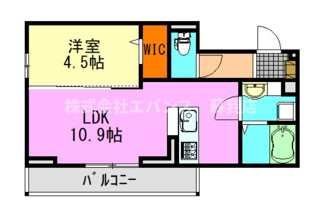 【間取り】 | D-ROOM神明町Ⅱ　B