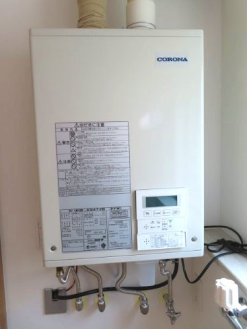 北見市常盤町４丁目５番地１２、５番１０　中古売家の発電・温水設備|【リフォーム済み】壁掛け式の給湯器になります。こちらは新品交換致しました。