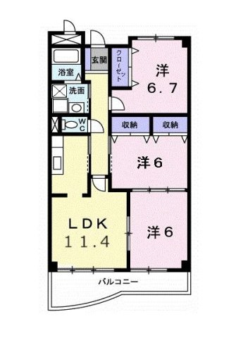 サンフィールドの間取り