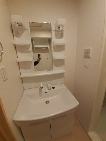 アリエッタⅠの洗面所|忙しい朝には欠かせない洗面所です