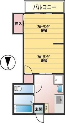 【間取り】 | ハイツ江添(ハイツエゾエ)