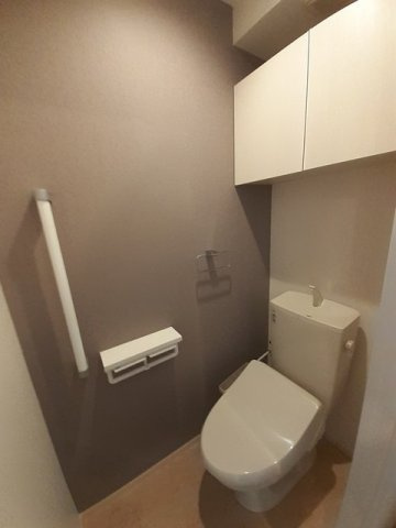 Ｇｒｕｅ　ｄｅ　Ｖｅｒｔのトイレ|落ち着いた色調のトイレです