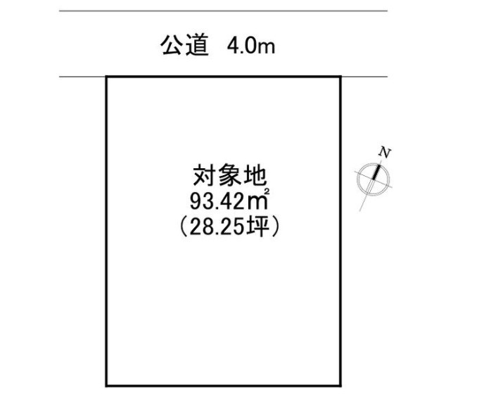 中古／ふじみ野市西１丁目の区画図|約28坪