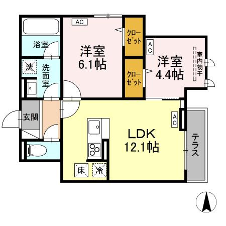 【間取り】 | D-PRECIOUS深大寺東町