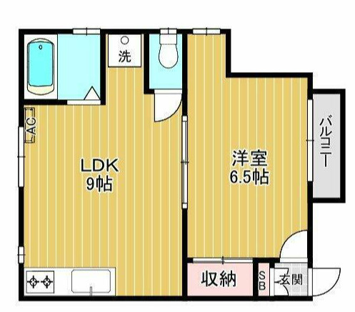 杉並区梅里１丁目のアパートの間取り