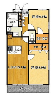 【間取り】 | ラフィネＳ国分寺 | 間取りです。