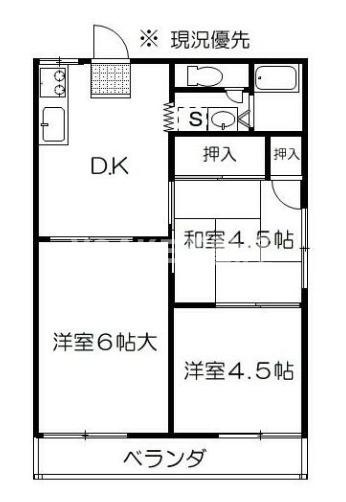 コーポ小山の間取り