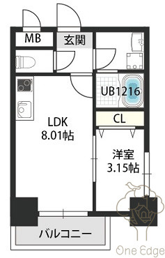 GRAND STEADY新梅田の間取り