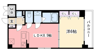 【間取り】 | CODE西宮甲子園口