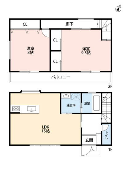 【間取り】 | 岡崎蓑川住宅