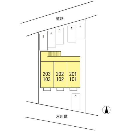 セジュール伊吹の区画図