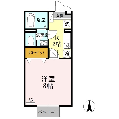セジュール伊吹の間取り