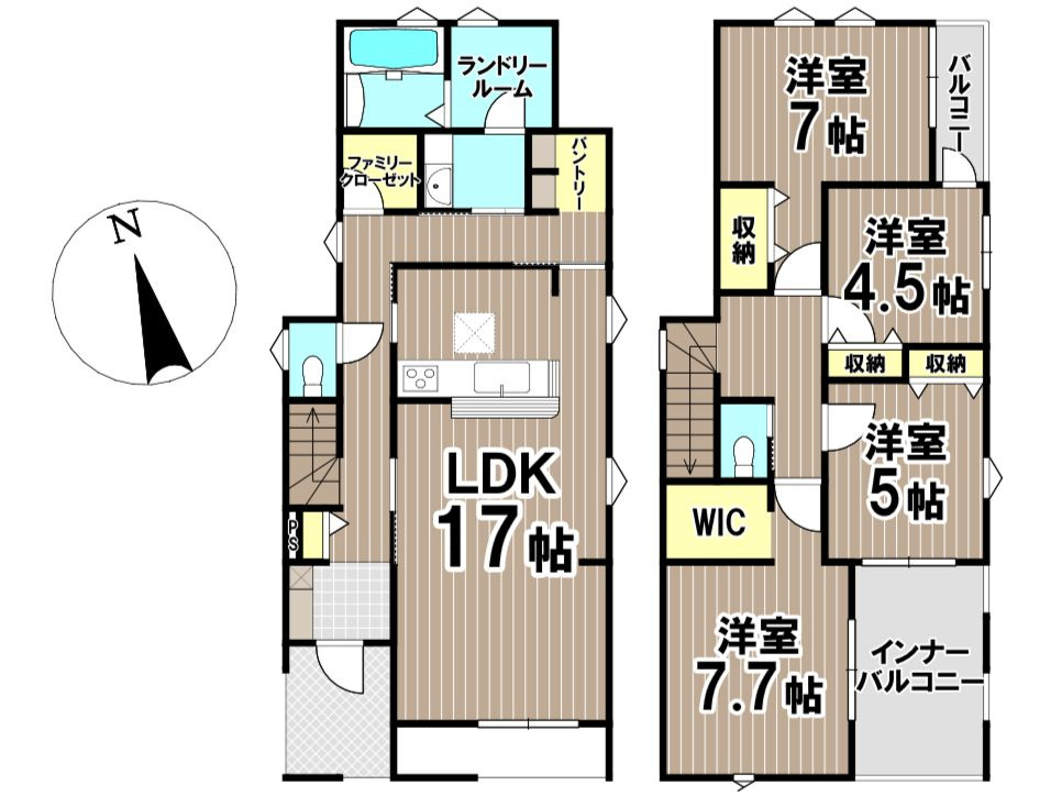 須恵町大字須恵第七　新築戸建【1～3号棟】の区画図|須恵町須恵第七【1～3号棟】全体区画図
※現況と異なる場合には、現況を優先いたします