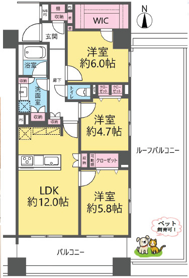 ライオンズステーションプラザ草加の間取り