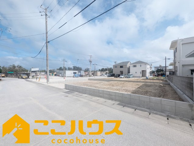 中城村北浜第4　新築戸建て　全5棟　1号棟の前面道路含む現地写真|9月下旬完成予定！同仕様同施工の物件もご案内可能です♪