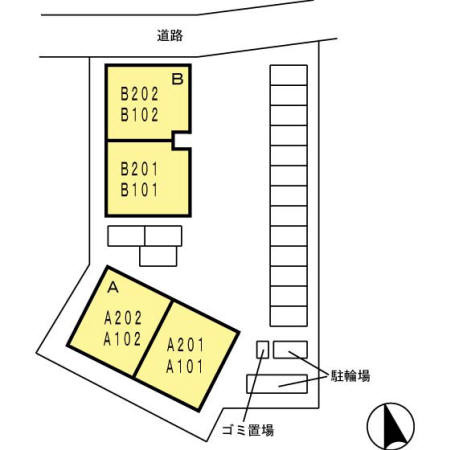 モアレフィナード　A棟の区画図