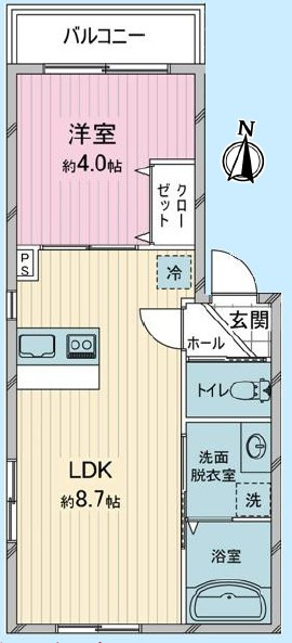 ロジュマン秋津の間取り