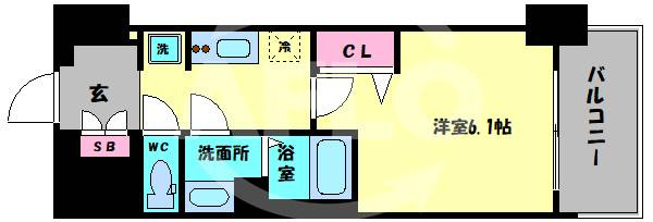 メルディア大正D.Cの間取り|メルディア大正D.C　間取り