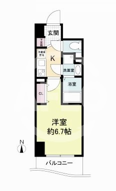 セレニテ心斎橋グランデの間取り|セレニテ心斎橋グランデ　開放感ある間取