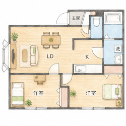 【間取り】 | オリエンス11B