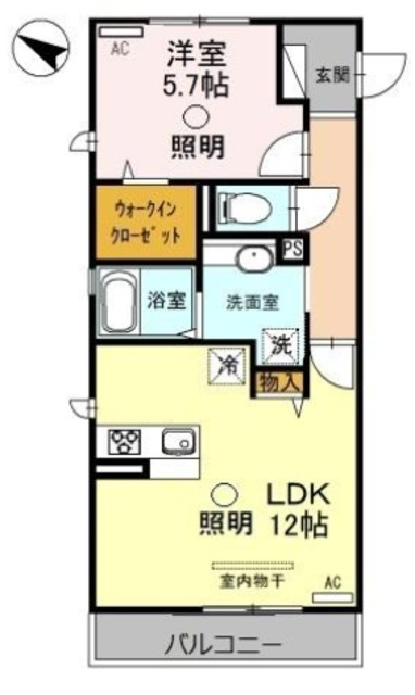 ハピネスⅡの間取り|間取りです