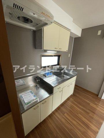 中島ビル　女性限定　通風良好　独立洗面台のキッチン