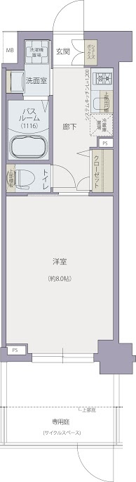 ディクス梅田東レジデンスの間取り