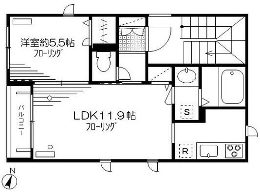 サンメゾン初台の間取り