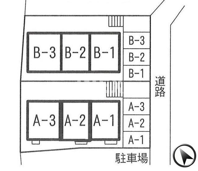 横浜市神奈川区片倉５丁目のテラスの区画図