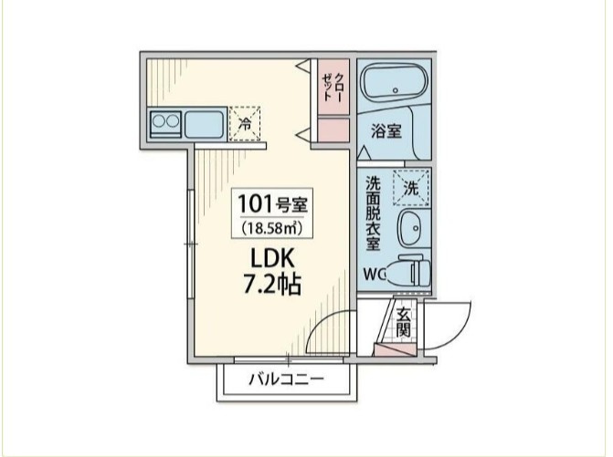 船橋市前原西４丁目のアパートの間取り