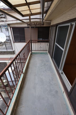 【バルコニー】 | 堺市東区日置荘西町7丁貸家