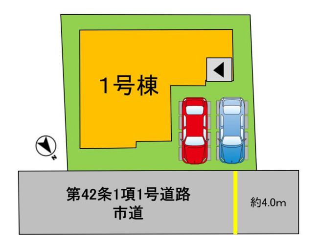【区画図】 | よかタウン倉敷市茶屋町1期 (全1棟)