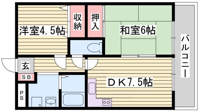 サンシャイン佐野の間取り