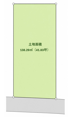 【区画図】 | ◆南区六ツ川2丁目　建築条件無し売地◆