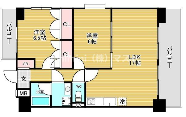 リッチハイムアルテ上本町の間取り