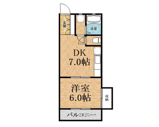 【間取り】 | ハイツサンフラワー