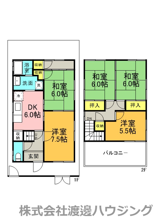 片山町1丁目貸家の間取り