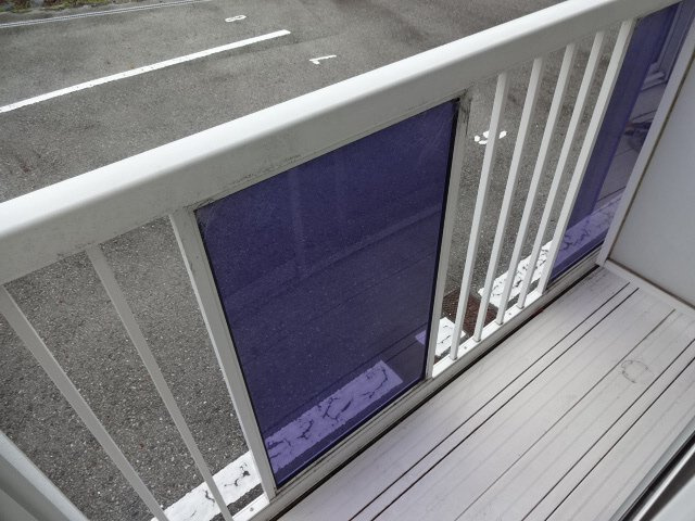 姫路市網干区興浜のハイツのバルコニー