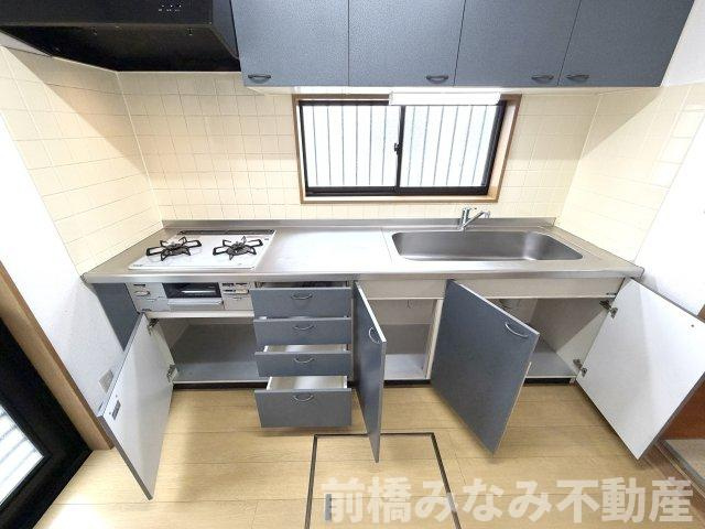 【中古平屋】前橋市粕川町込皆戸　３Kのキッチン|お料理しやすいキッチンです