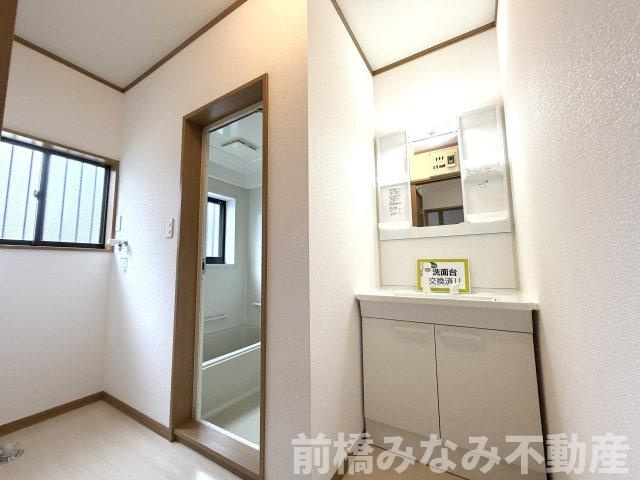 【中古平屋】前橋市粕川町込皆戸　３Kの独立洗面台|独立洗面化粧台が付いています