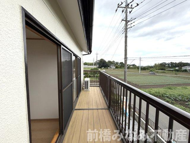 【中古】前橋市粕川町深津　３LDKのバルコニー