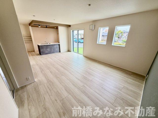 【新築平屋】前橋市朝倉町３丁目01期　限定１棟　リナージュ　新築建売の居間・リビング|おしゃれなリビングです