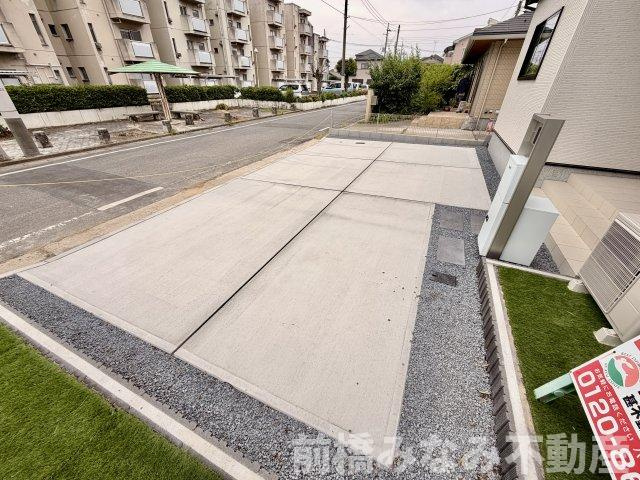 【新築平屋】前橋市朝倉町３丁目01期　限定１棟　リナージュ　新築建売の駐車場|駐車場があるので、車を買う予定の方も安心です