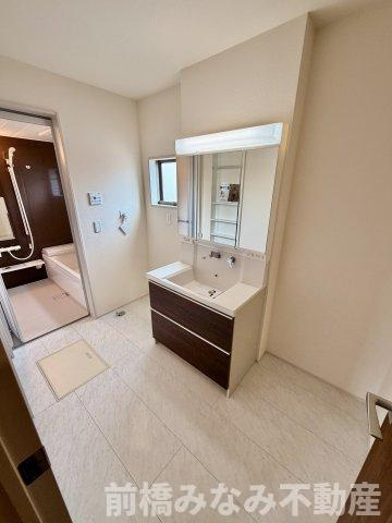 【新築】前橋市樋越町第4　１号棟(全６棟)　リーブルガーデン　新築建売分譲の独立洗面台