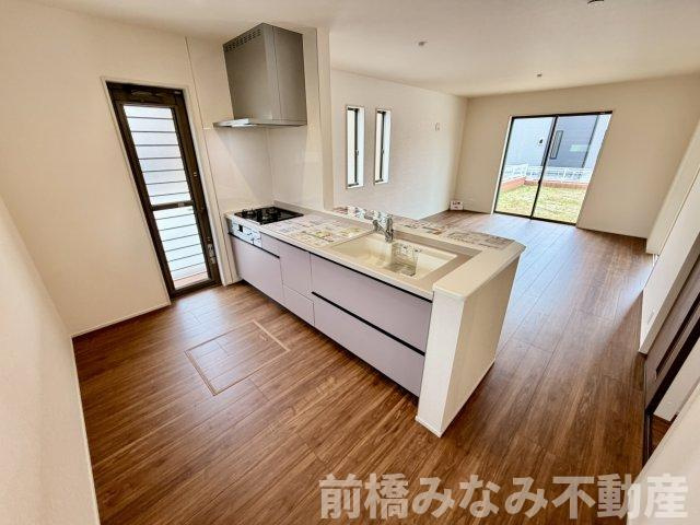 【新築】前橋市樋越町第4　１号棟(全６棟)　リーブルガーデン　新築建売分譲のキッチン